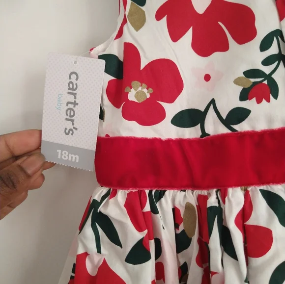 Carter's holidays baby dress size 18 months - Picture 4 of 6